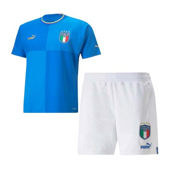 Camiseta Italia Primera equipo Niño 2022 Azul